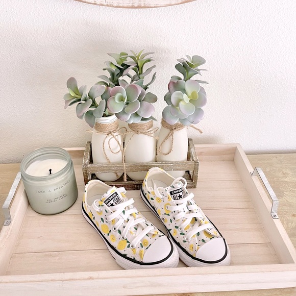 Girls Lemon Converse - Picture 2 of 10